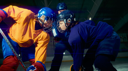 deux joueurs de hockey